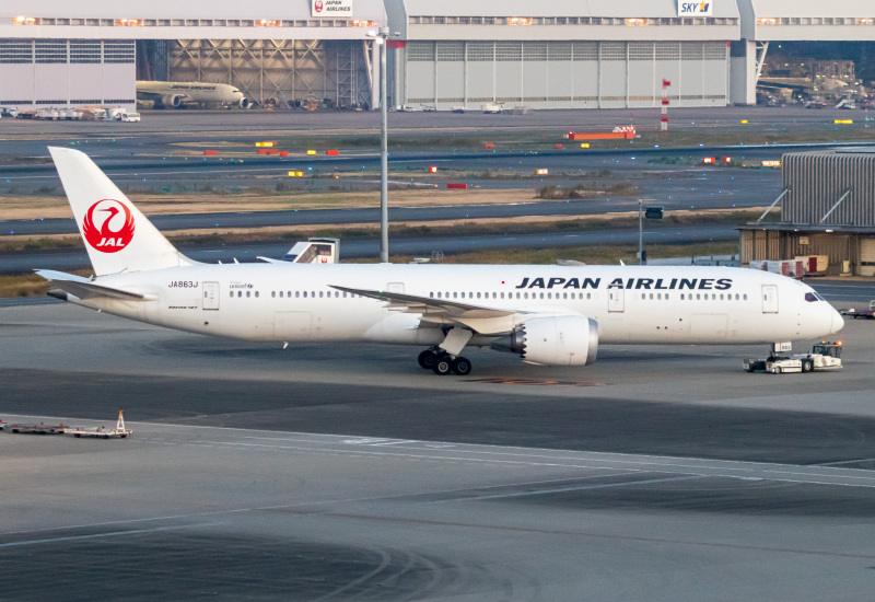 Photo of JA863J - Japan Airlines Boeing 787-9 at HND on AeroXplorer Aviation Database