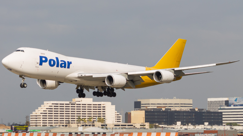 Photo of N851PA - Polar Air Cargo Boeing 747-8F at LAX on AeroXplorer Aviation Database