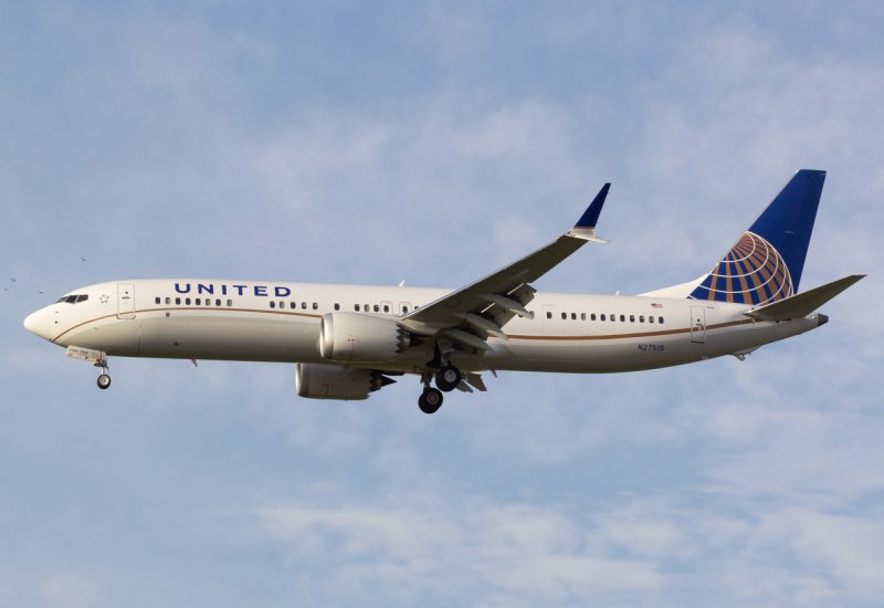 Photo of N27515 - United Airlines Boeing 737 MAX 9 at LAX on AeroXplorer Aviation Database