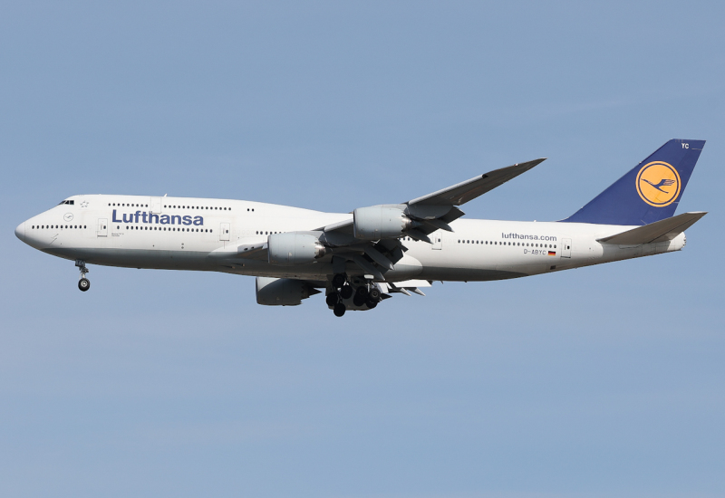 Photo of D-ABYC - Lufthansa Boeing 747-8i at BOS on AeroXplorer Aviation Database