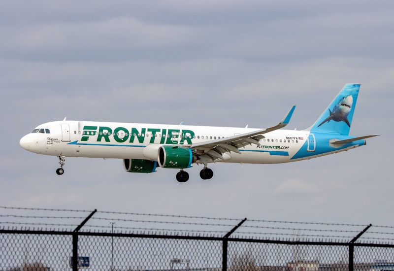 Photo of N607FR - Frontier Airlines Airbus A321NEO at PHL on AeroXplorer Aviation Database