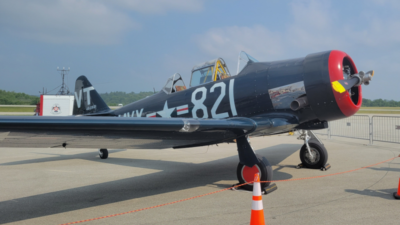 Photo of N66JB - PRIVATE North American T-6 Texan at KLBE on AeroXplorer Aviation Database