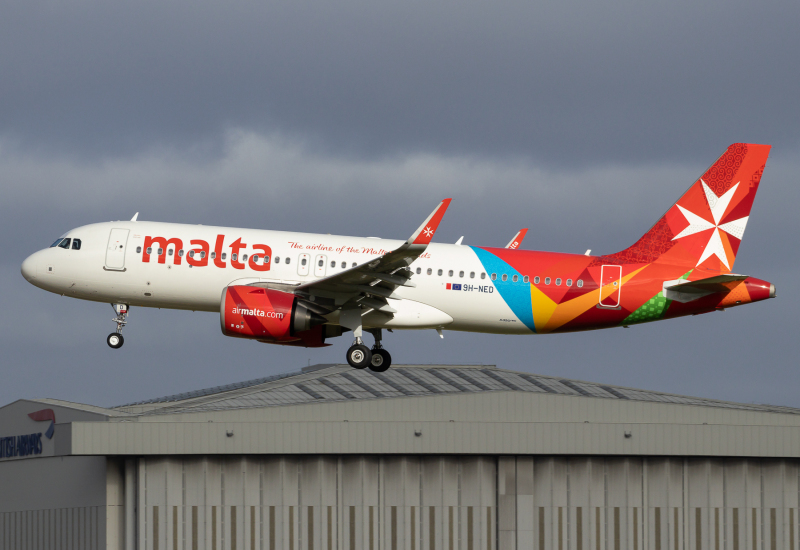 Photo of 9H-NED - Air Malta Airbus A320NEO at LHR on AeroXplorer Aviation Database