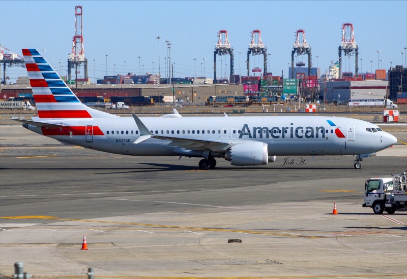 Photo of N327SK - American Airlines Boeing 737 MAX 8 at EWR on AeroXplorer Aviation Database