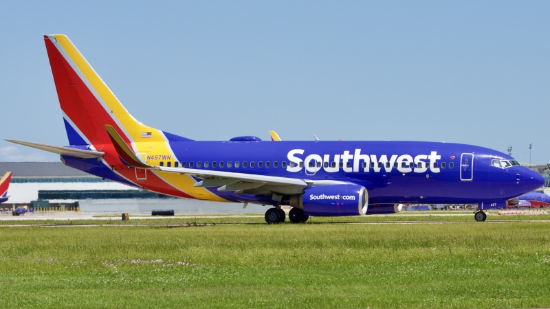 Photo of N497WN - Southwest Airlines Boeing 737-700 at HOU on AeroXplorer Aviation Database