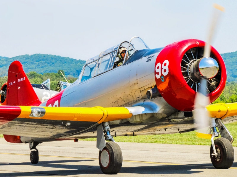 Photo of N26808 - PRIVATE North American SNJ-4 Texan  at RDG on AeroXplorer Aviation Database