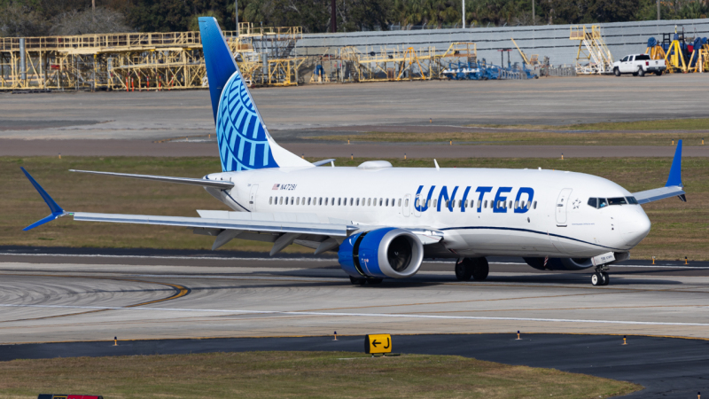 Photo of N47291 - United Airlines Boeing 737 MAX 8 at TPA on AeroXplorer Aviation Database