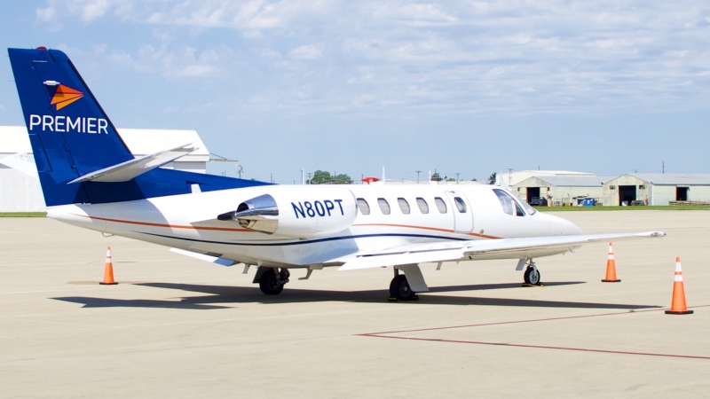 Photo of N80PT - PRIVATE Cessna 550 Citation Bravo at LCK on AeroXplorer Aviation Database