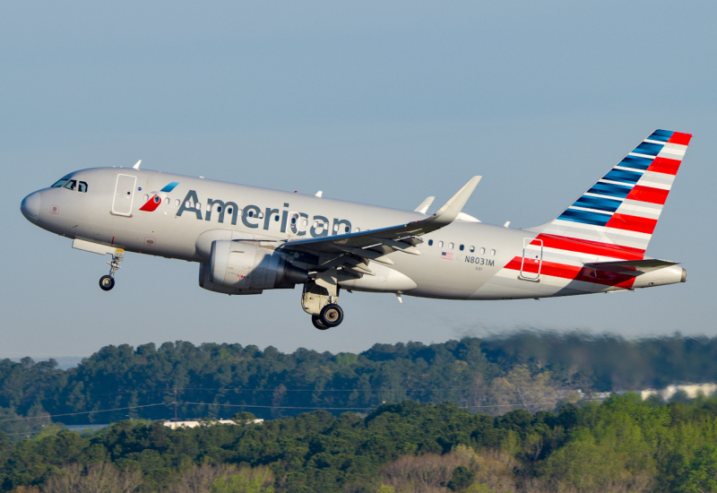 Photo of N8031M - American Airlines Airbus A319 at rdu on AeroXplorer Aviation Database