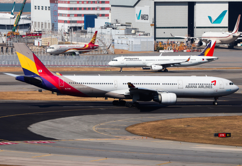 Photo of HL7740 - Asiana Airlines Airbus A330-300 at HKG on AeroXplorer Aviation Database