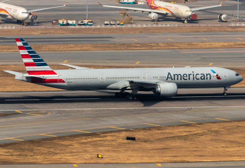 Photo of N730AN - American Airlines Boeing 777-300ER at HKG on AeroXplorer Aviation Database