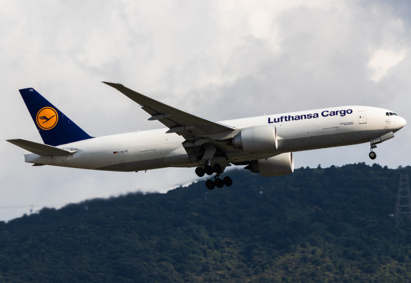 Photo of d-alfe - luftansa cargo Boeing 777-F at HKG on AeroXplorer Aviation Database