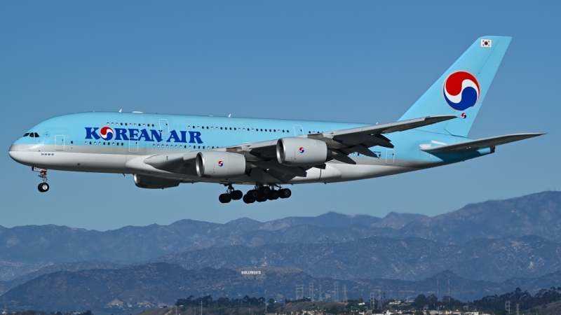 Photo of HL7621 - Korean Air Airbus A380-800 at LAX on AeroXplorer Aviation Database