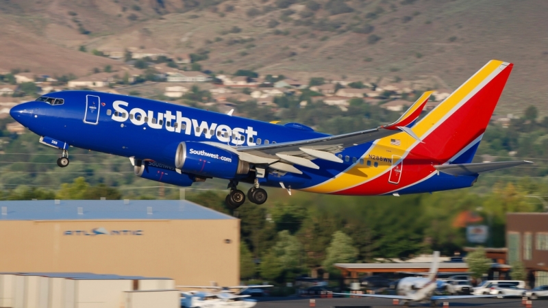 Photo of N288WN - Southwest Airlines Boeing 737-700 at RNO on AeroXplorer Aviation Database