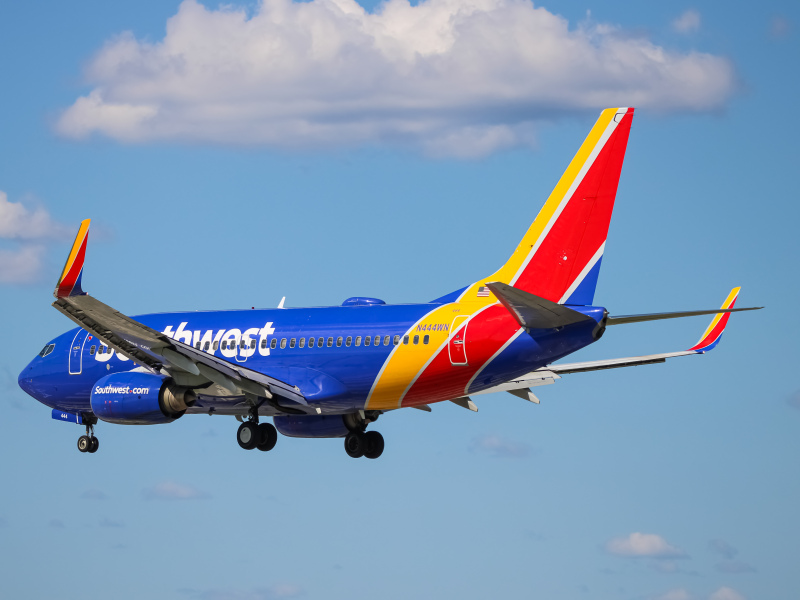 Photo of N444WN - Southwest Airlines Boeing 737-700 at BWI on AeroXplorer Aviation Database