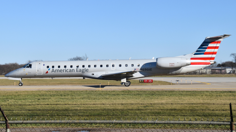 Photo of N696AE - American Eagle Embraer ERJ145 at AZO on AeroXplorer Aviation Database