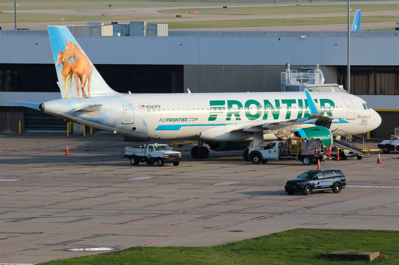 Photo of N343FR - Frontier Airlines Airbus A320NEO at CVG on AeroXplorer Aviation Database