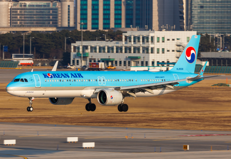 Photo of HL8509 - Korean Air Airbus A321NEO at ICN on AeroXplorer Aviation Database