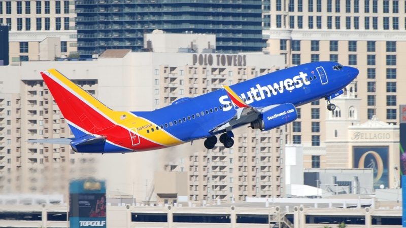 Photo of N959WN - Southwest Airlines Boeing 737-700 at KLAS on AeroXplorer Aviation Database