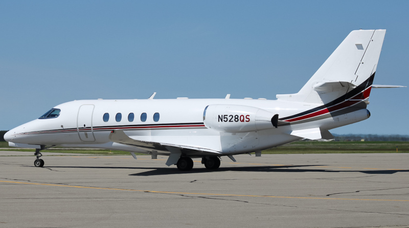 Photo of N528QS - NetJets Cessna Citation Latitude at PKD on AeroXplorer Aviation Database