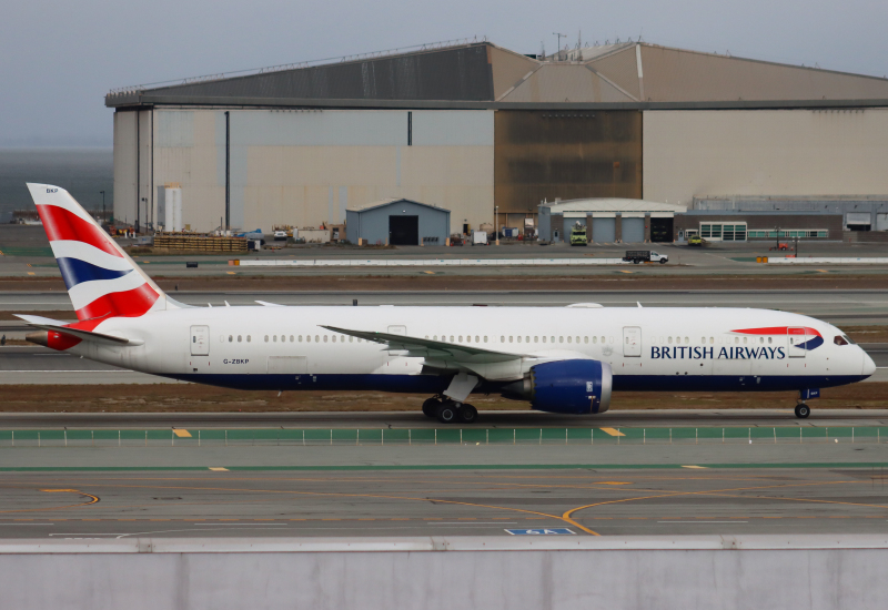 Photo of G-ZBKP - British Airways Boeing 787-9 at SFO on AeroXplorer Aviation Database