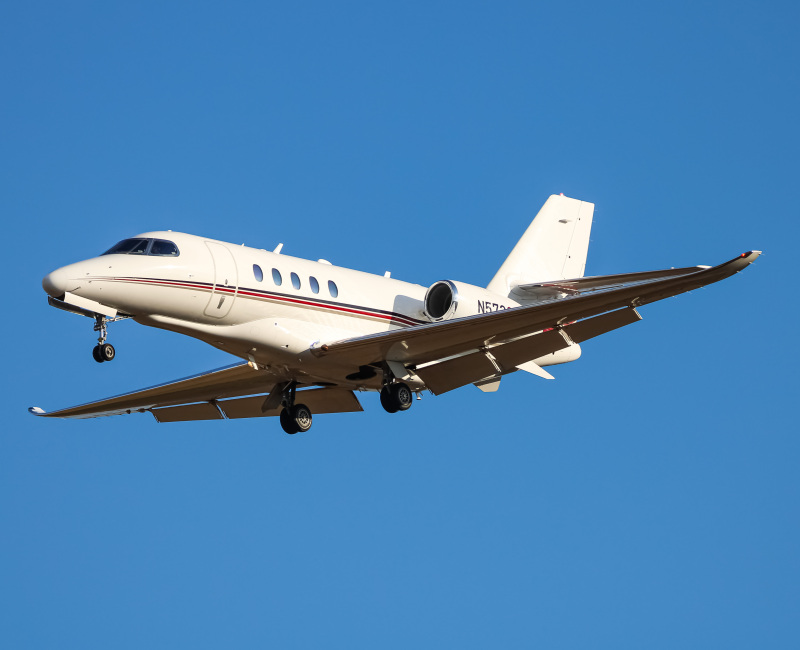 Photo of N572QS - PRIVATE Cessna 680 Citation Latitude at IAD on AeroXplorer Aviation Database
