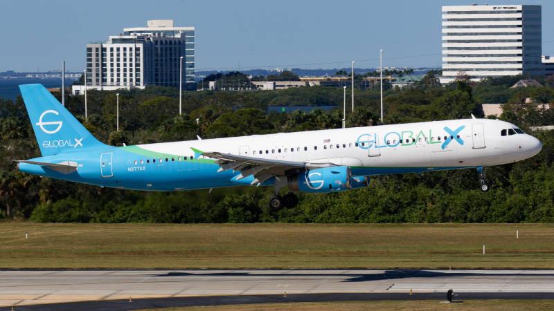Photo of N277GX - Global X Airbus A321-200 at TPA on AeroXplorer Aviation Database