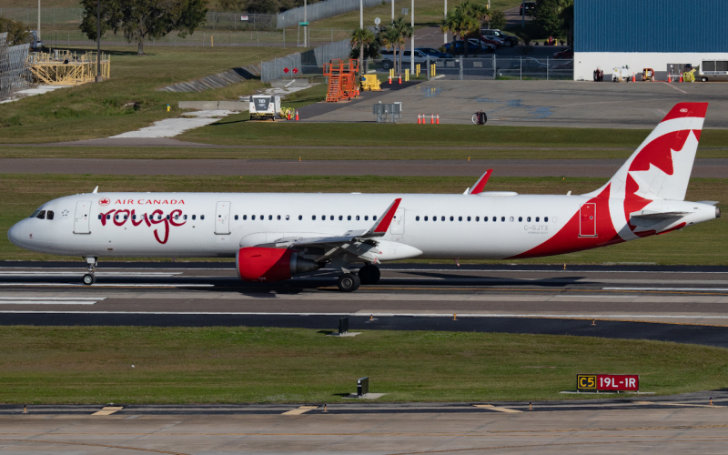 Photo of C-GJTX - Air Canada Rouge Airbus A321-200 at TPA on AeroXplorer Aviation Database