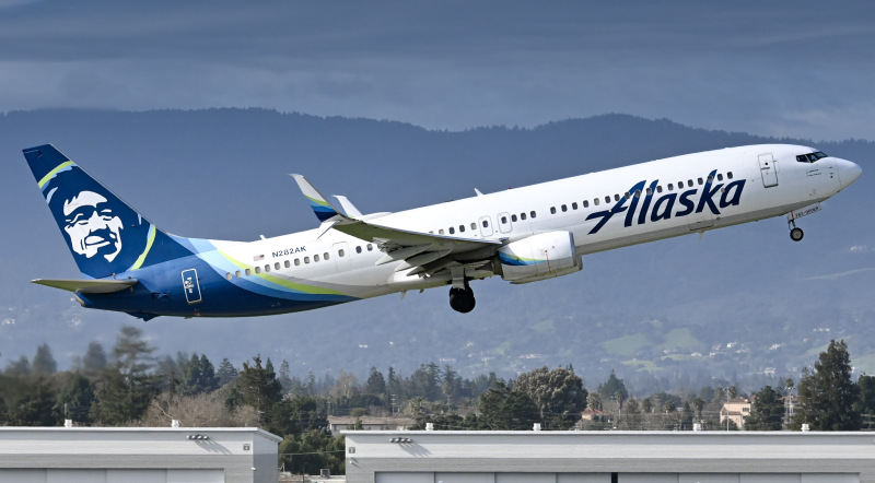 Photo of N282AK - Alaska Airlines Boeing 737-900ER at SJC on AeroXplorer Aviation Database