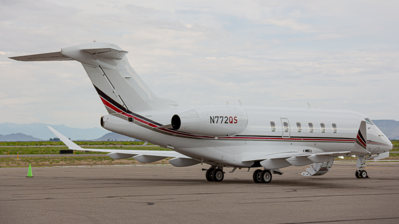 Photo of N772QS - NetJets Bombardier Challenger 350  at ALS on AeroXplorer Aviation Database