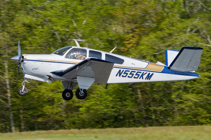 Photo of N555KM - PRIVATE Beechcraft Bonanza at N14 on AeroXplorer Aviation Database
