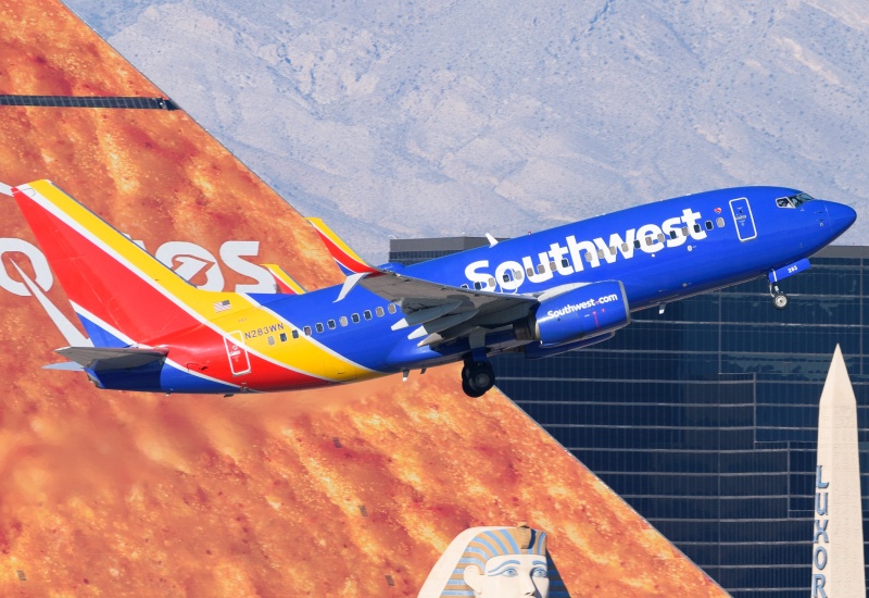 Photo of N283WN - Southwest Airlines Boeing 737-700 at LAS on AeroXplorer Aviation Database