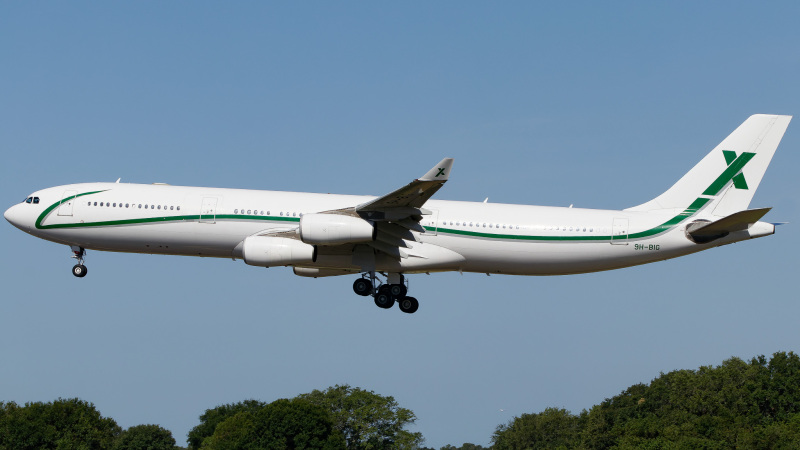 Photo of 9H-BIG - Air X Charter Airbus A340-300 at TPA on AeroXplorer Aviation Database
