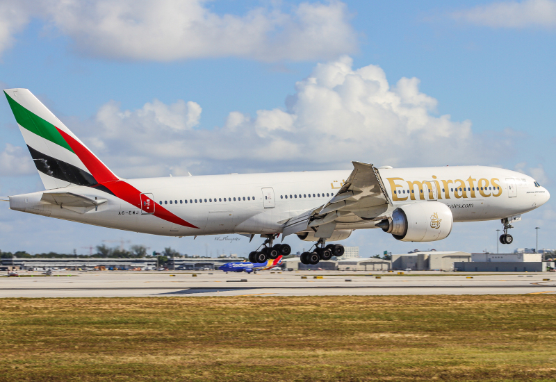 Photo of A6-EWJ - Emirates Boeing 777-200LR at FLL on AeroXplorer Aviation Database