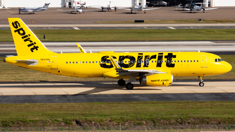 Photo of N644NK - Spirit Airlines Airbus A320 at TPA on AeroXplorer Aviation Database