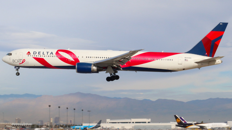 Photo of N845MH - Delta Airlines Boeing 767-400ER at LAS on AeroXplorer Aviation Database