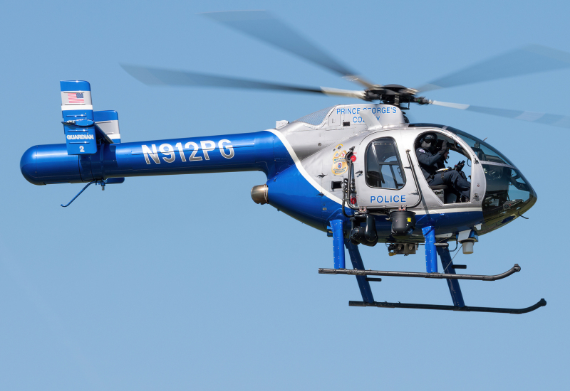 Photo of N912PG - PRIVATE MD Helicopters MD520N at CGS on AeroXplorer Aviation Database