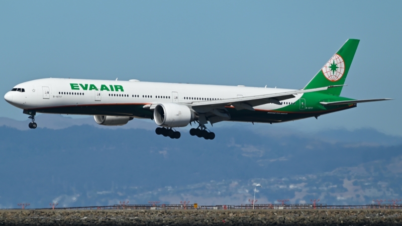 Photo of B-16717 - EVA Air Boeing 777-300ER at SFO on AeroXplorer Aviation Database