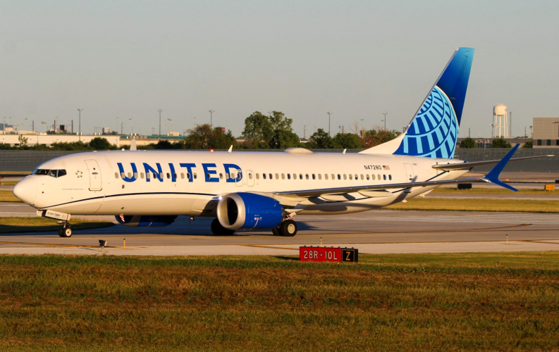 Photo of N47280 - United Airlines Boeing 737 MAX 8 at ORD on AeroXplorer Aviation Database