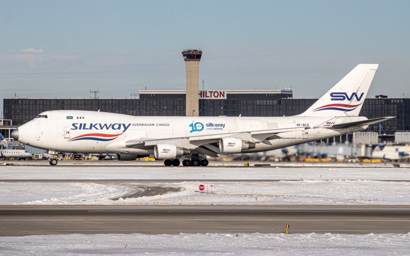 Photo of 4K-BCR - Silk Way West Airlines Boeing 747-400F at ORD on AeroXplorer Aviation Database
