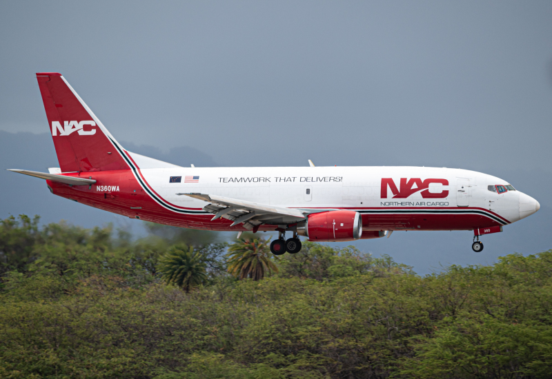 Photo of N360WA - Northern Air Cargo Boeing 737-300 at HNL on AeroXplorer Aviation Database