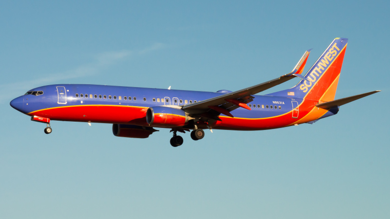 Photo of N8631A - Southwest Airlines Boeing 737-800 at BWI on AeroXplorer Aviation Database