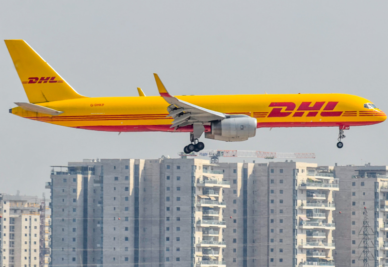 Photo of G-DHKP - DHL Boeing 757-200 at TLV on AeroXplorer Aviation Database