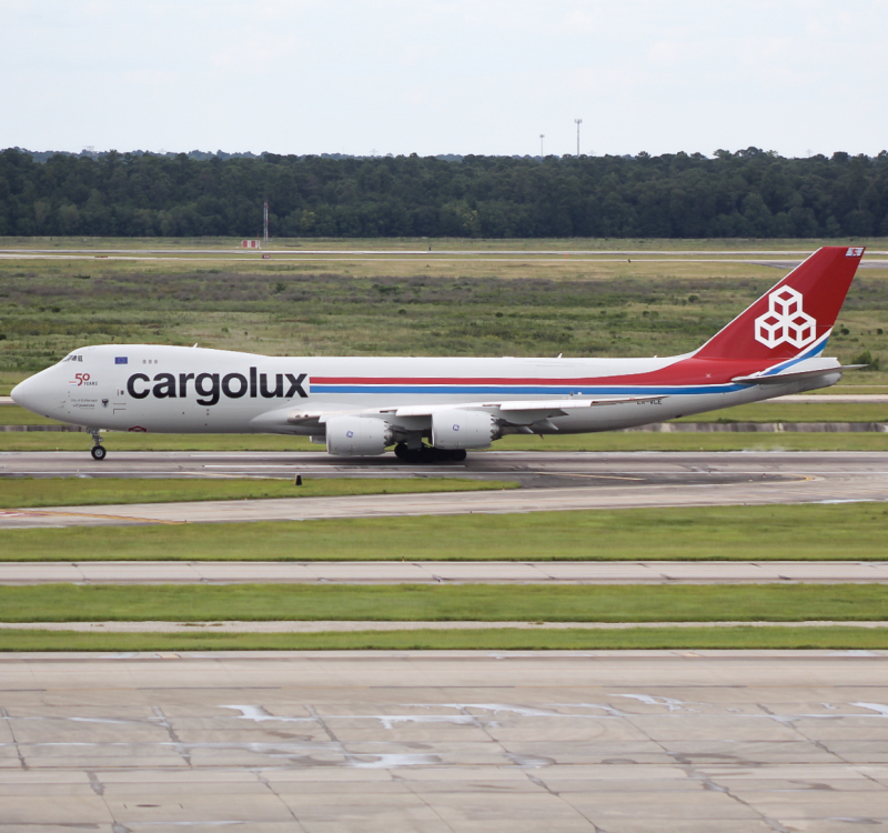 Photo of LX-VCE - CargoLux Boeing 747-8F at IAH on AeroXplorer Aviation Database