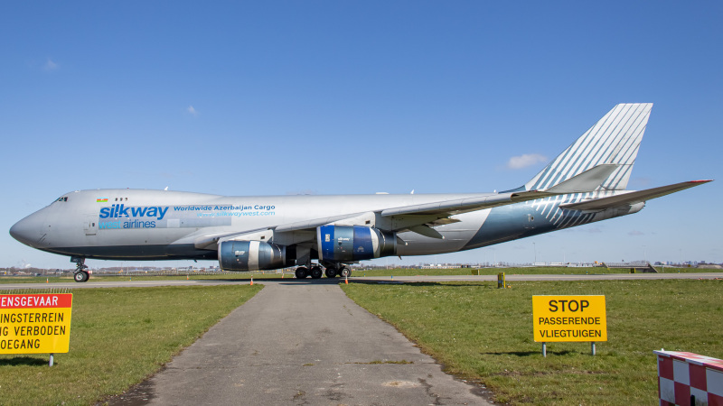 Photo of 4K-BCI - Silk Way West Airlines Boeing 747-400F at AMS on AeroXplorer Aviation Database