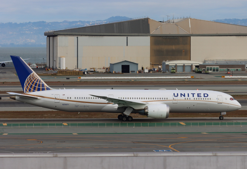 Photo of N29971 - United Airlines Boeing 787-9 at SFO on AeroXplorer Aviation Database