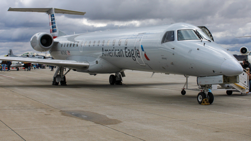 Photo of N673AE - American Eagle Embraer ERJ145 at LAF  on AeroXplorer Aviation Database