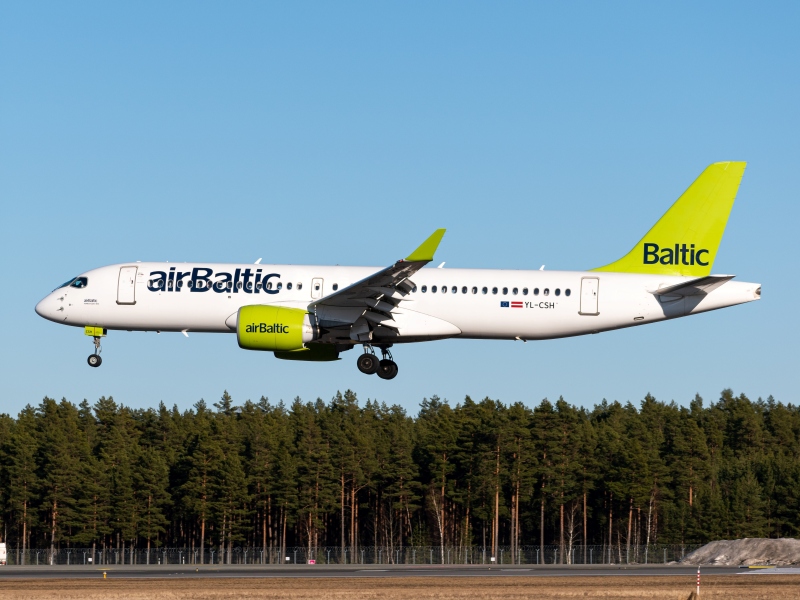 Photo of YL-CSH - Air Baltic Airbus A220-300 at RIX on AeroXplorer Aviation Database