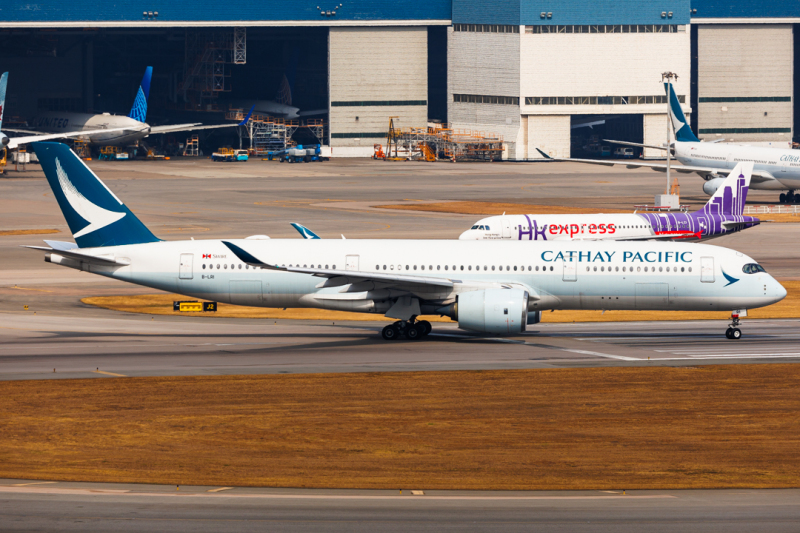 Photo of B-LRI - Cathay Pacific Airbus A350-900 at HKG on AeroXplorer Aviation Database