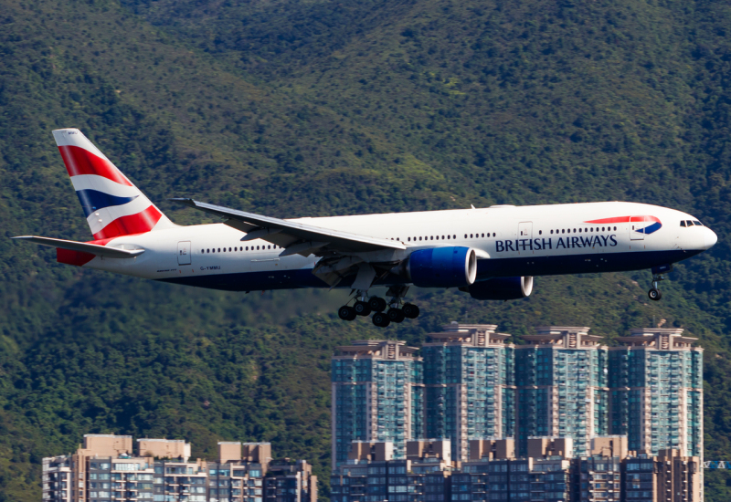 Photo of G-YMMU - British Airways Boeing 777-200ER at HKG on AeroXplorer Aviation Database